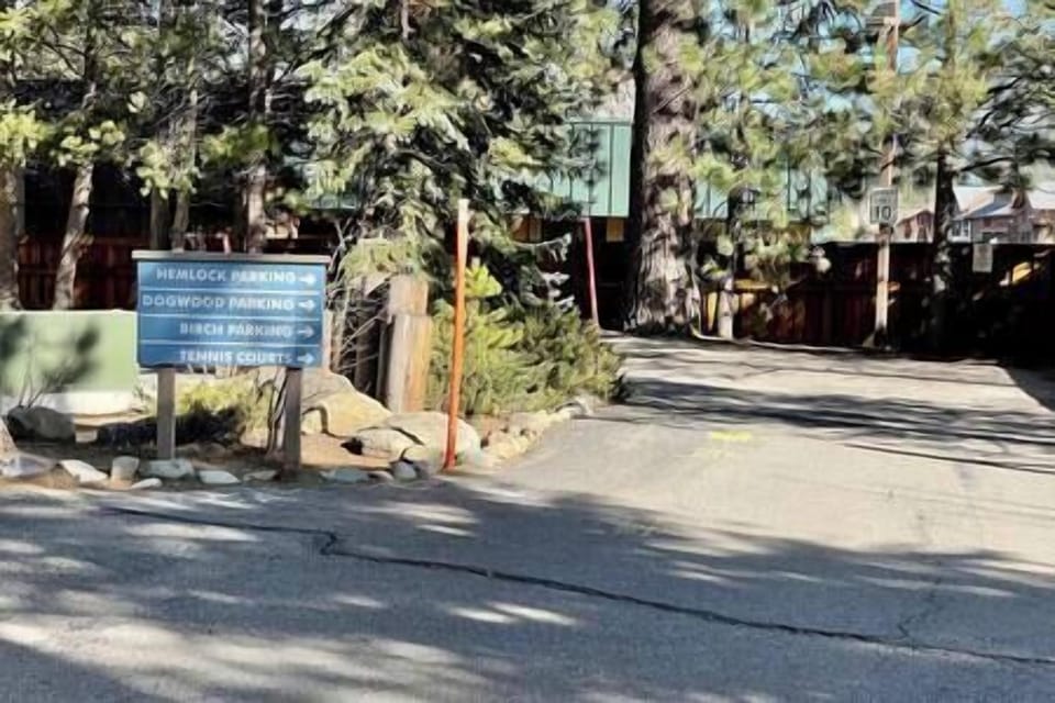 After entering the main entrance take a right towards Dogwood Parking lot