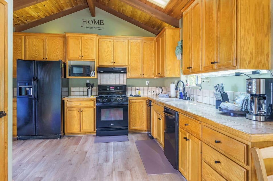 Get cooking in our fully stocked kitchen – everything you need to whip up a tasty meal is right here.