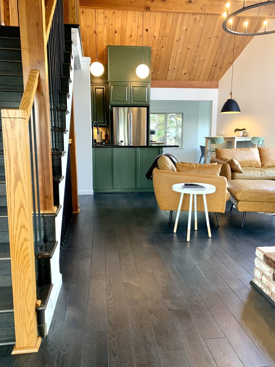 Beautiful flow from the main level entry way into the Great Room and Kitchen