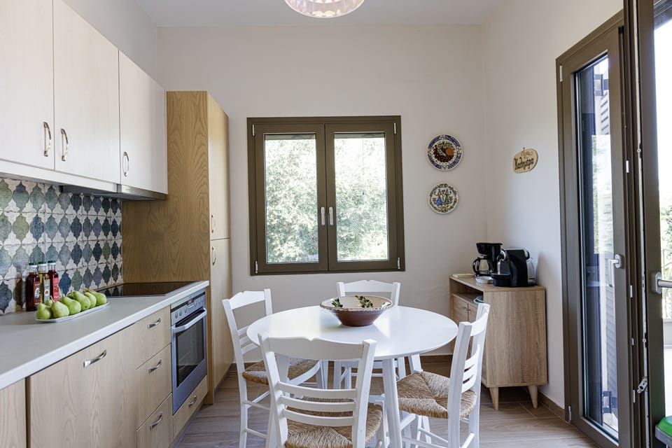 A fully equipped kitchen for culinary creations.