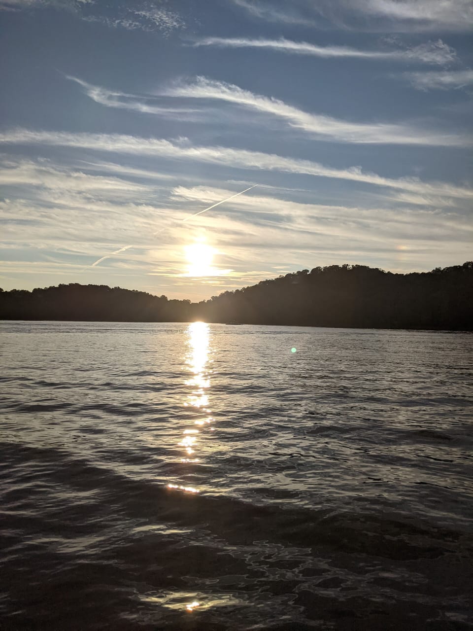 Sun set on Norris Lake