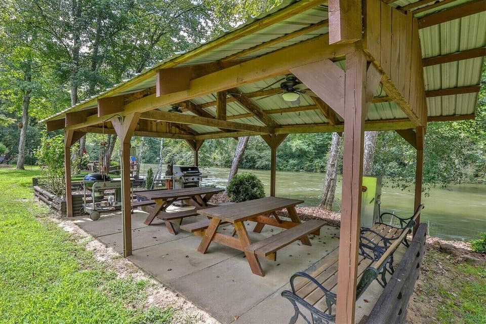 Outdoor picnic area
