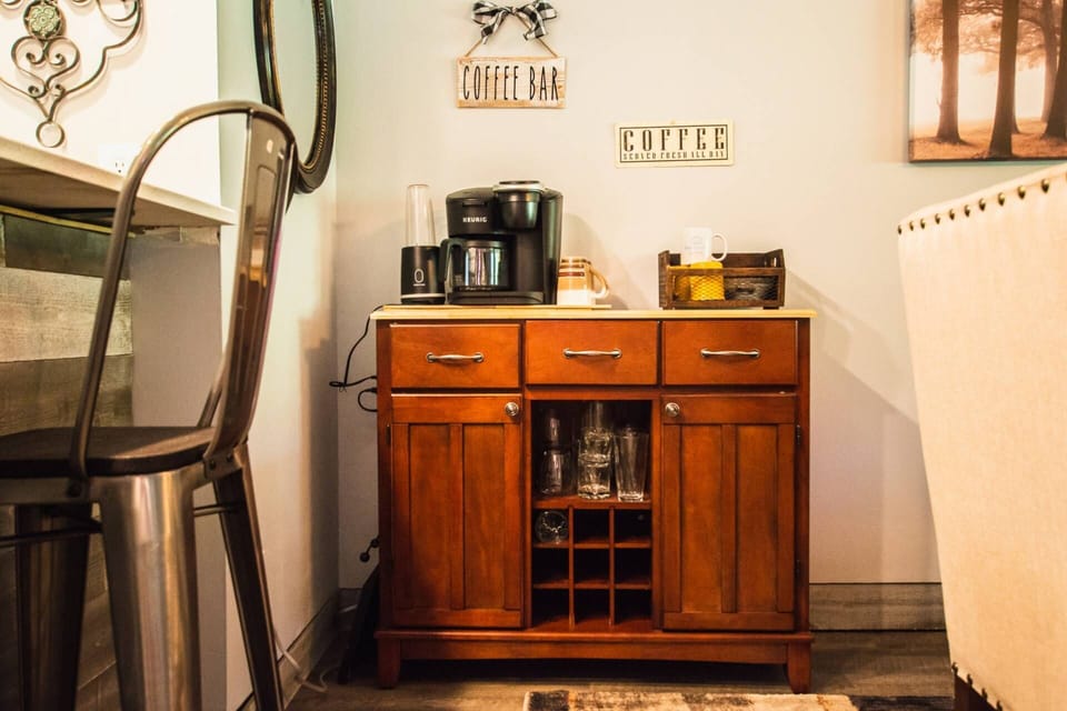 Coffee bar area!