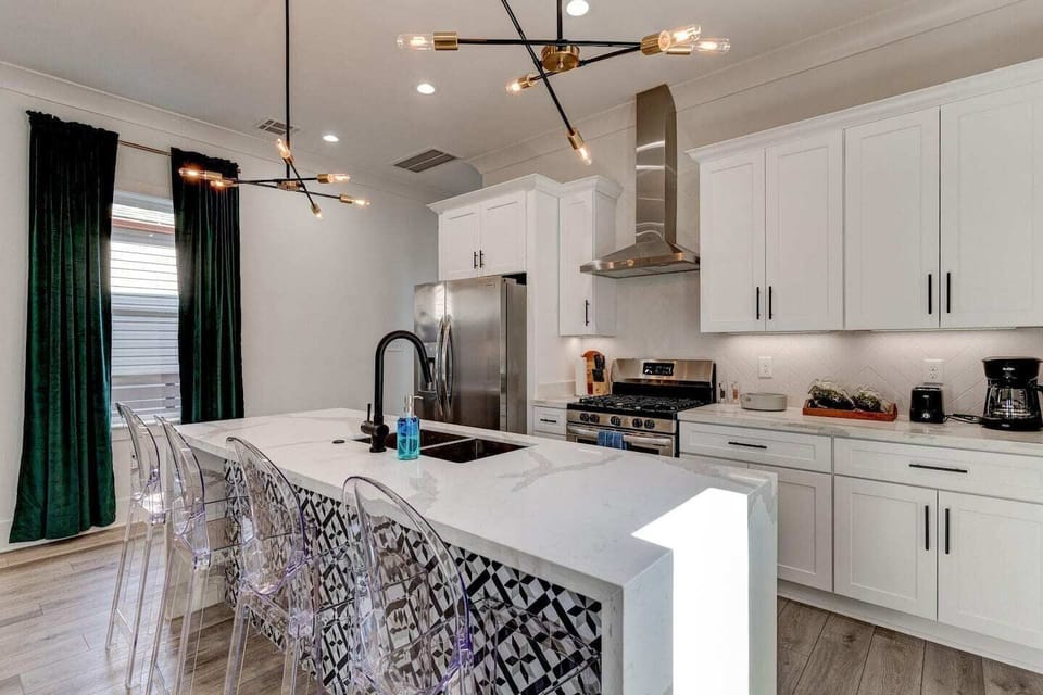 Have you ever heard cooking on a gas stove is much better? It's true! Just don't forget to turn the vent on when cooking!
