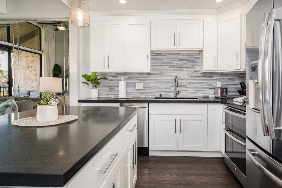 Tastefully decorated kitchen to enjoy while cooking 
