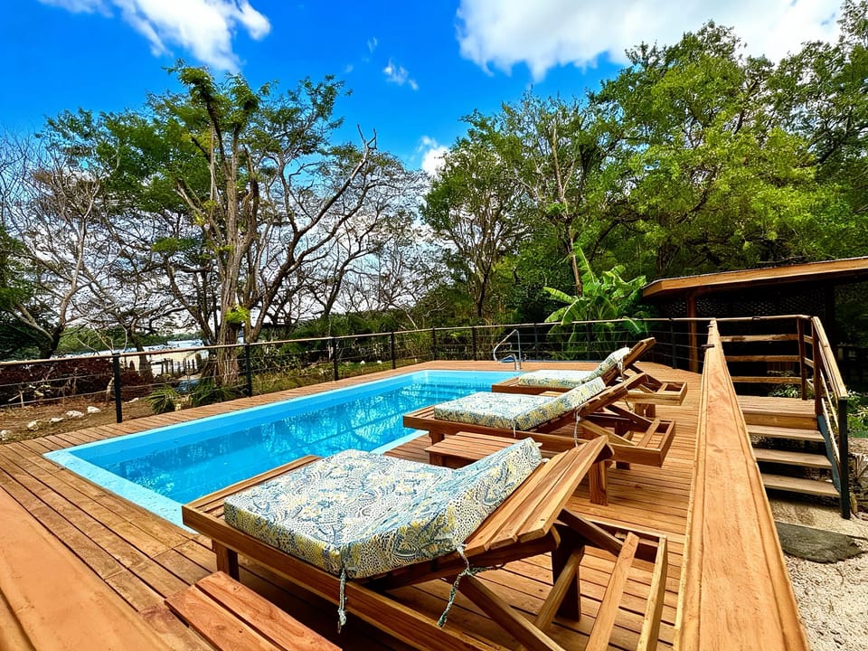 Brand new pool and deck overlooking the ocean and national park