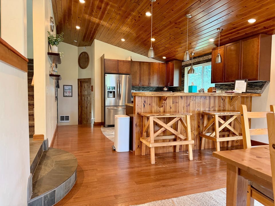 Dining and Kitchen off of foyer
