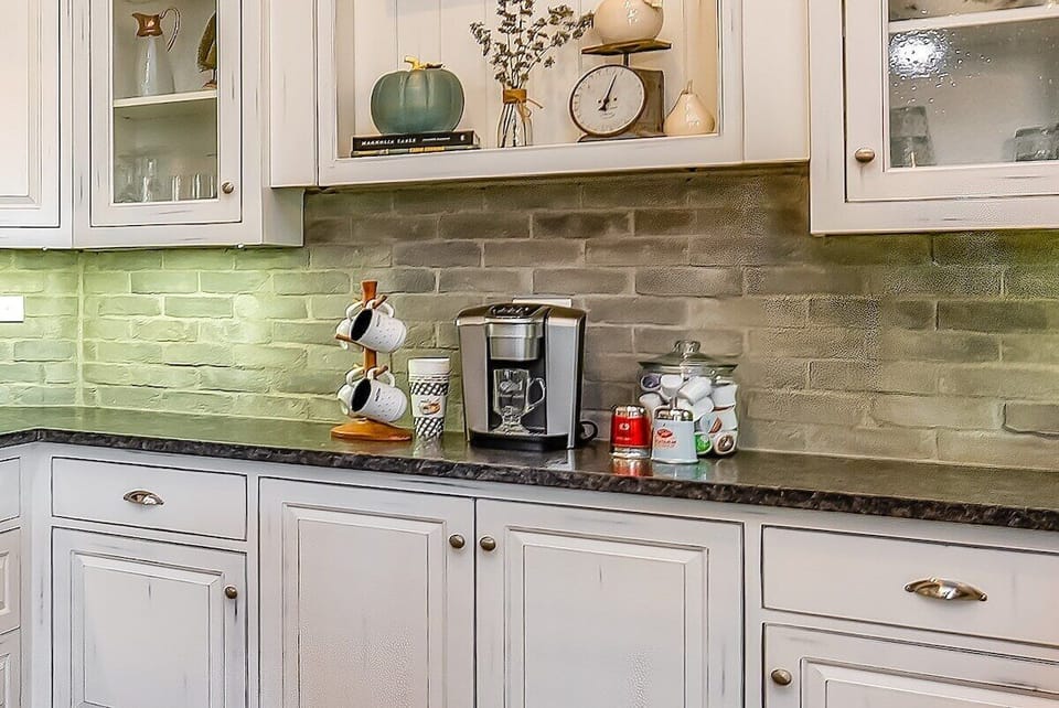 The Great Escape is beautifully decorated and stocked with amenities. From red wine, hot cocoa, and coffee -we've got you covered!