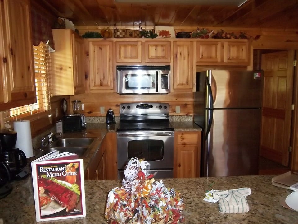 Looking into kitchen