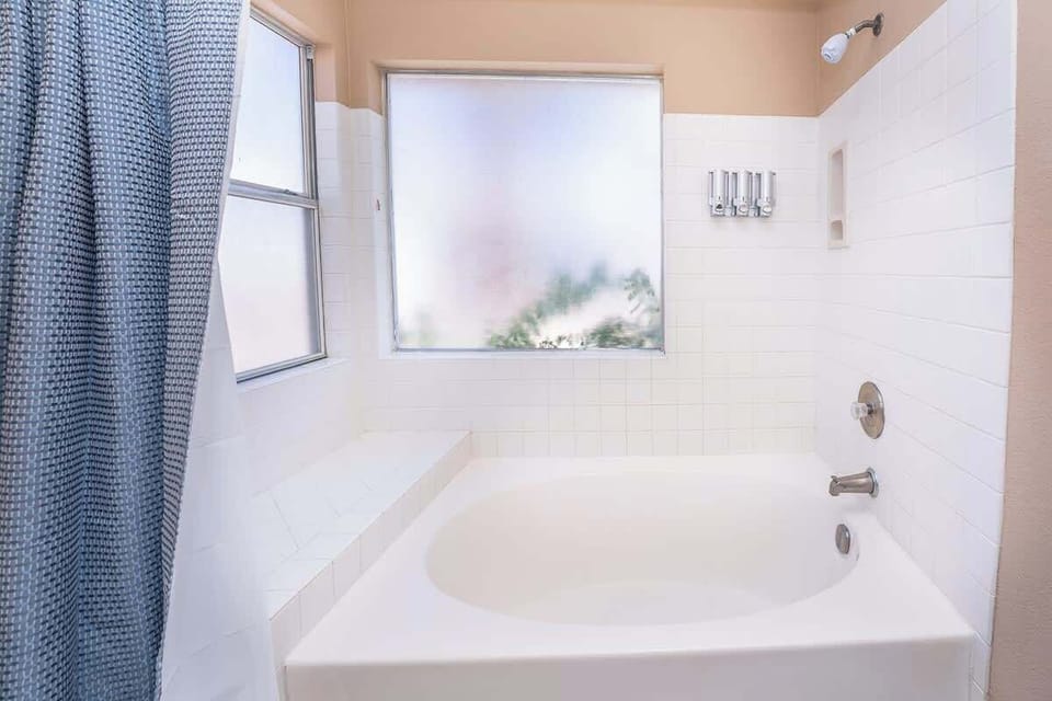 Indulge in a soak in our luxurious bathtub after a fun-filled day spent exploring the city!
