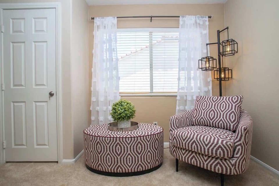 Sink into our cozy couch and get through a few chapters of your favorite book!