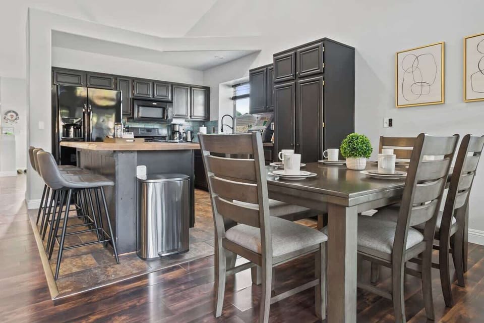 Kitchen is fully stocked with everything you'll need!