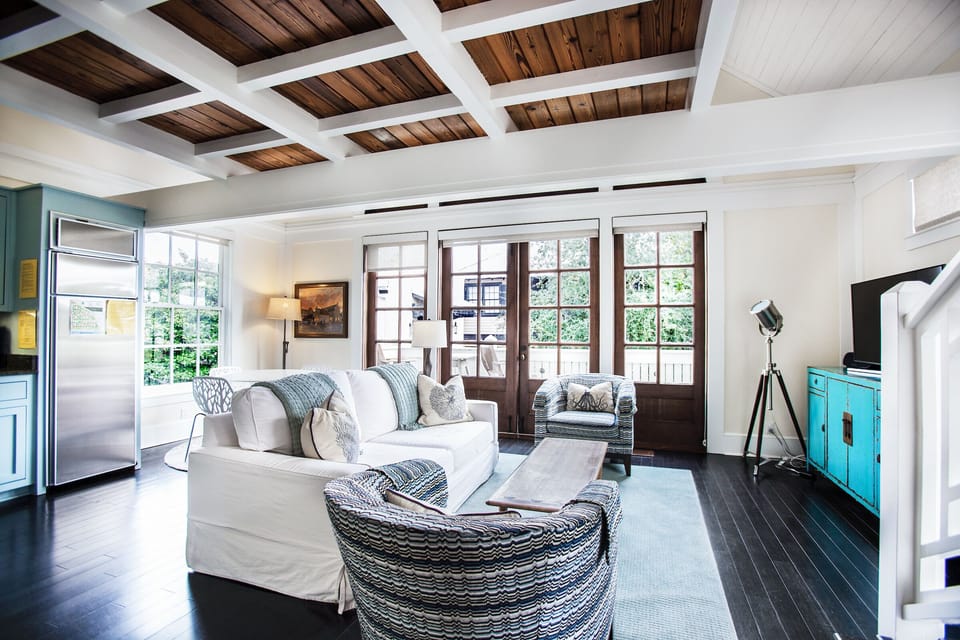 Make yourself at home in the comfy living area.