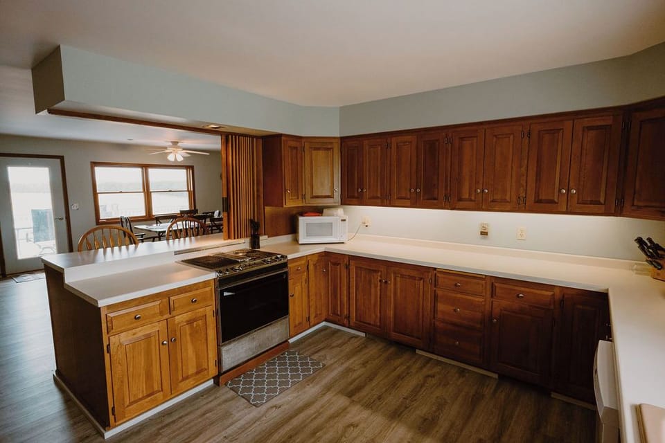 The kitchen. 