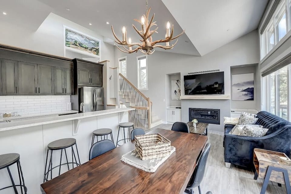 Inviting open-plan living and dining space.
