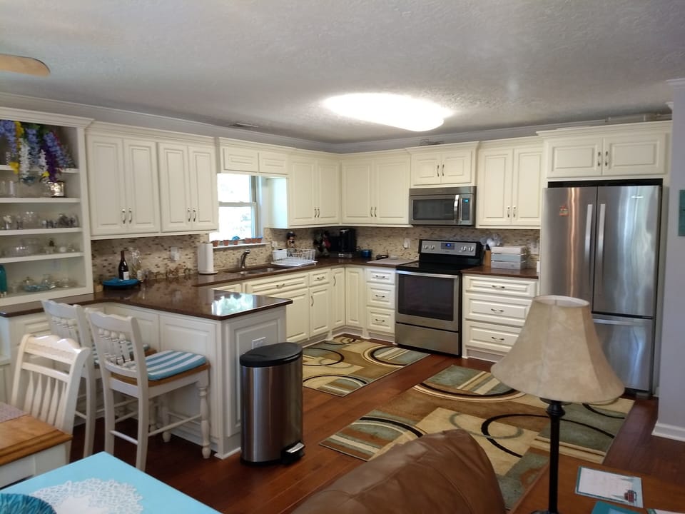 Everything-silverware, pots, pans, glass/plasticware, blender, baking items
