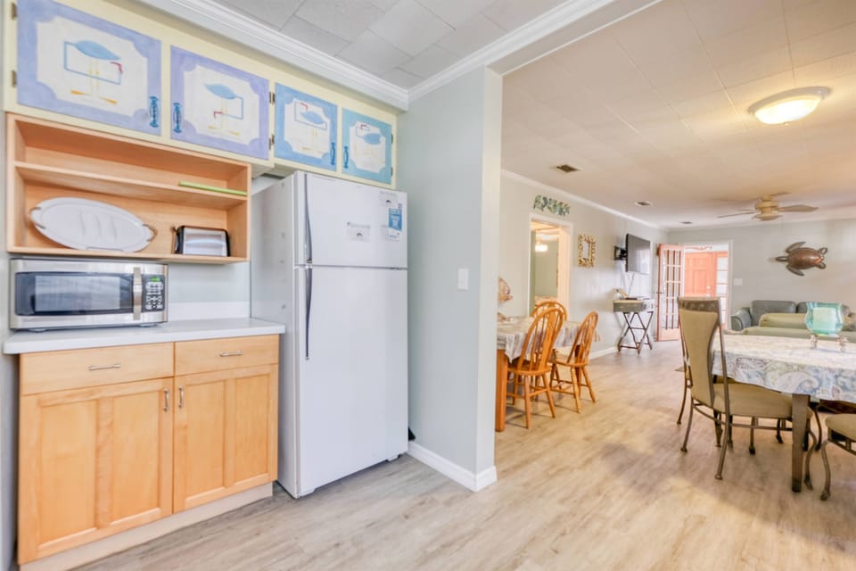 Full Fridge and Microwave 