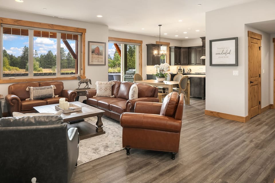 Zen Den: - Great room with views of the driving range.