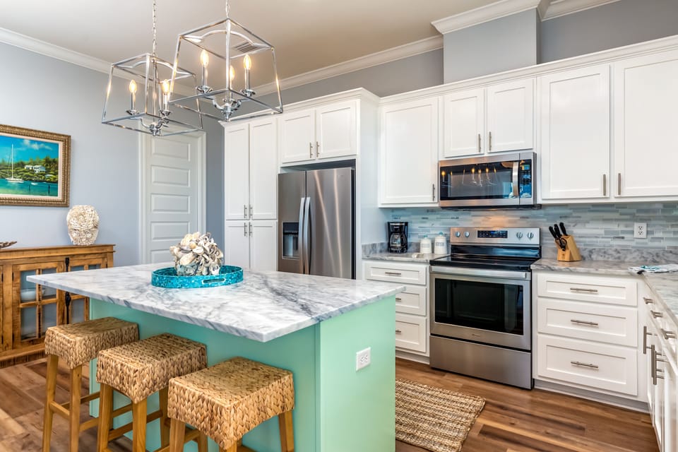 Beautiful kitchen with Marble counters