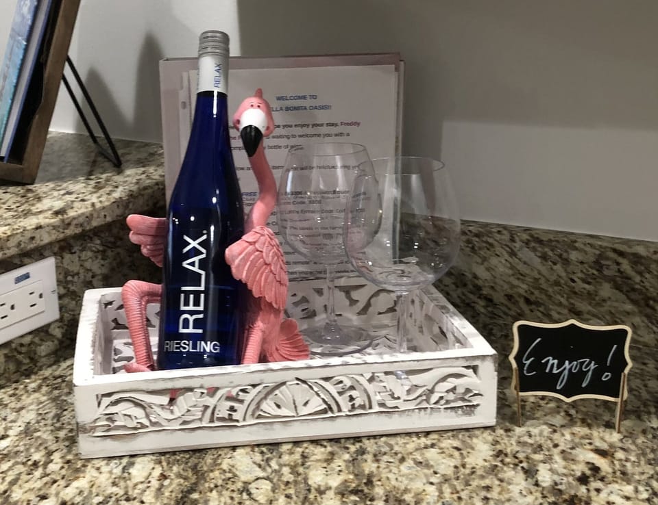 Our pet flamingo is ready to Welcome You!
