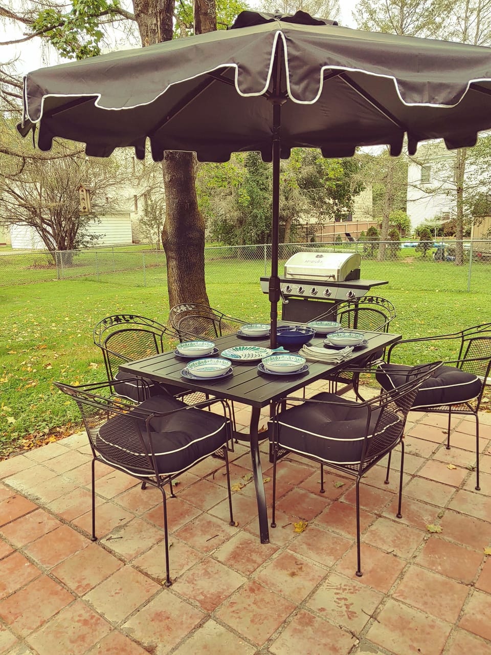 Patio with Gas Grill