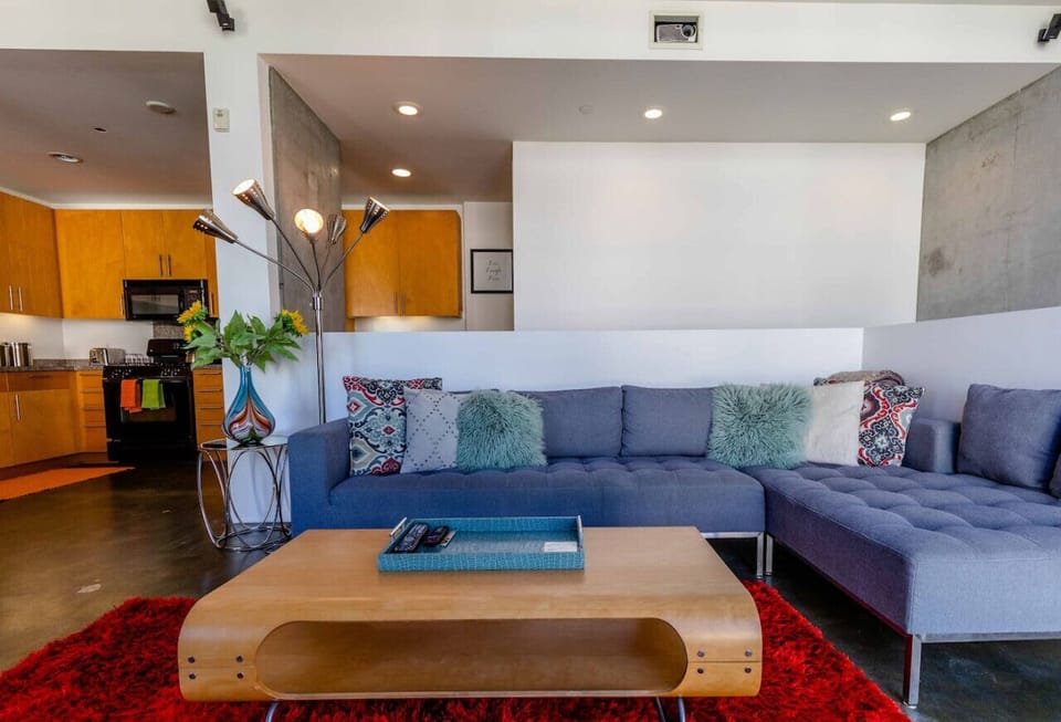 Living Room with Apple TV, Roku and Cable
