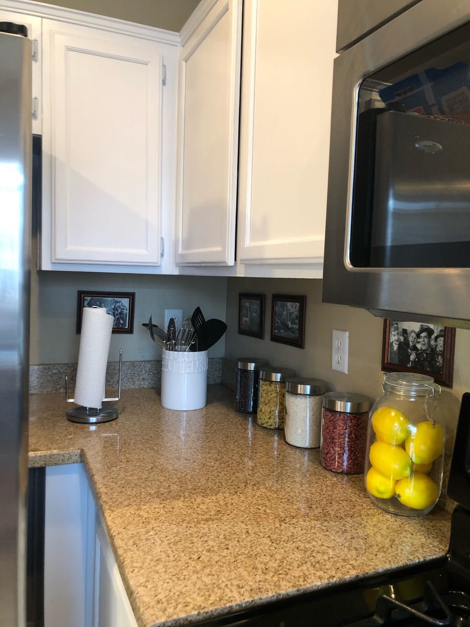Well stocked up on everything a kitchen needs 