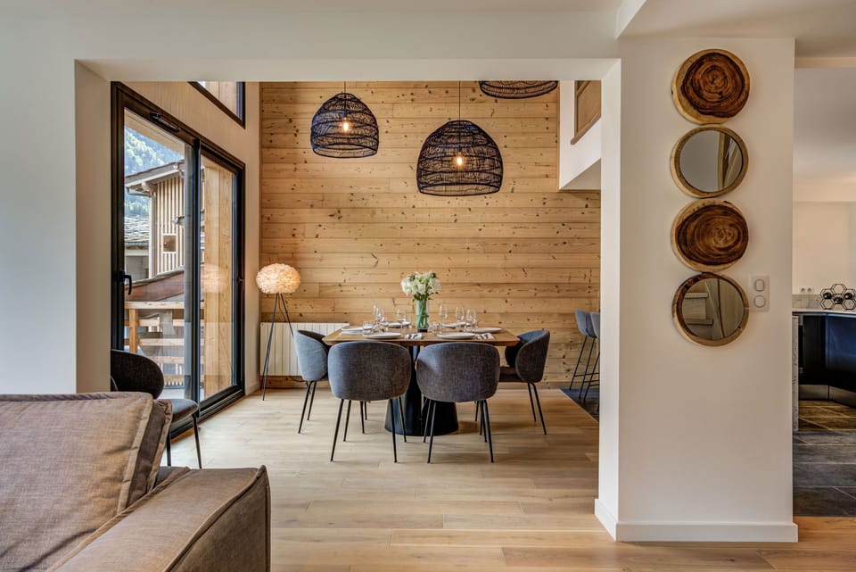Open plan living dining room