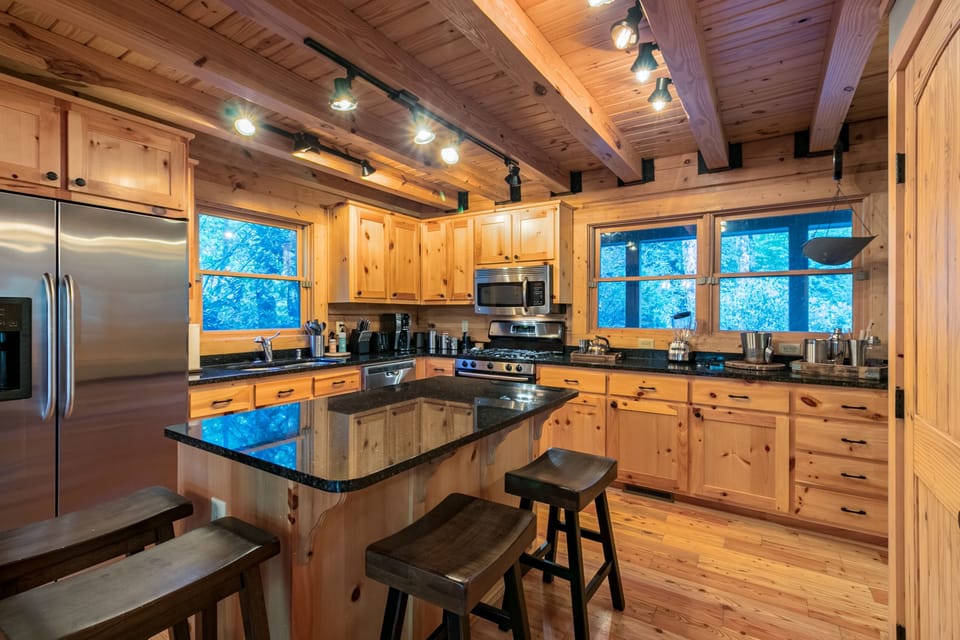 Kitchen island with seating