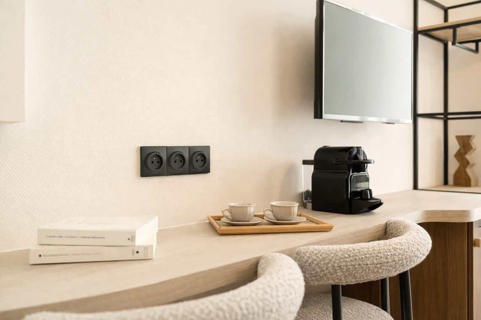 Perfect unwinding space with Netflix included.