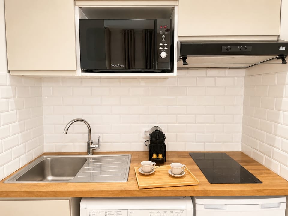 Nespresso machine & microwave are a few of the amenities provided
