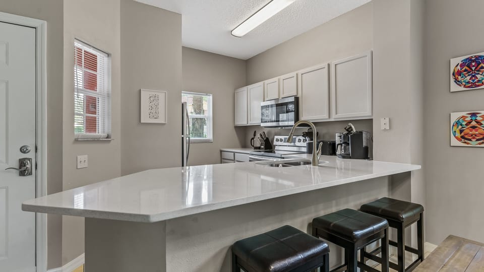Gorgeous Kitchen with Barstool Seating