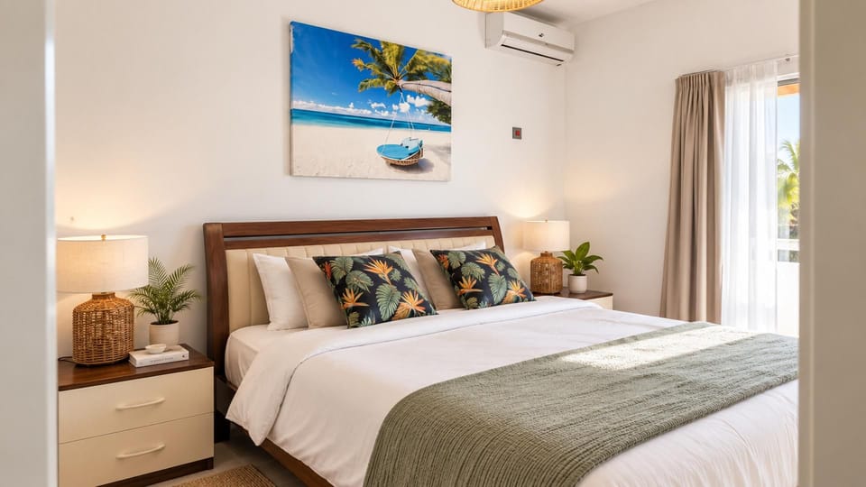Modern 2-bed Sleeps 4 With Balcony Apartment in Grand Baie