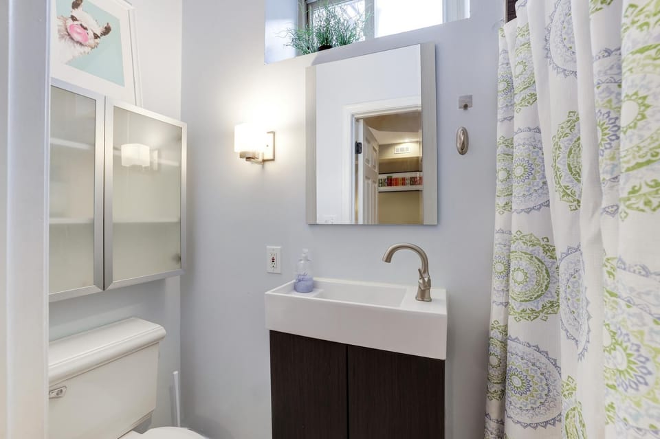Bathroom 1 with standing shower