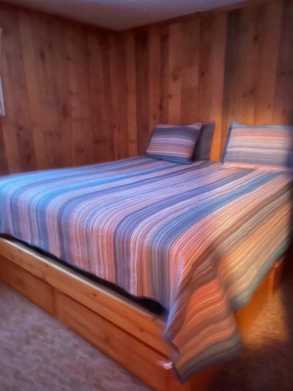 King bed downstairs (can convert to two twins)