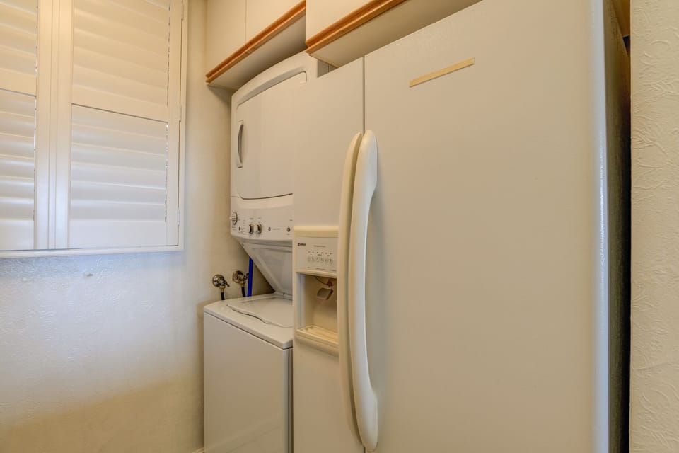 Washer and dryer in unit for your convenience
