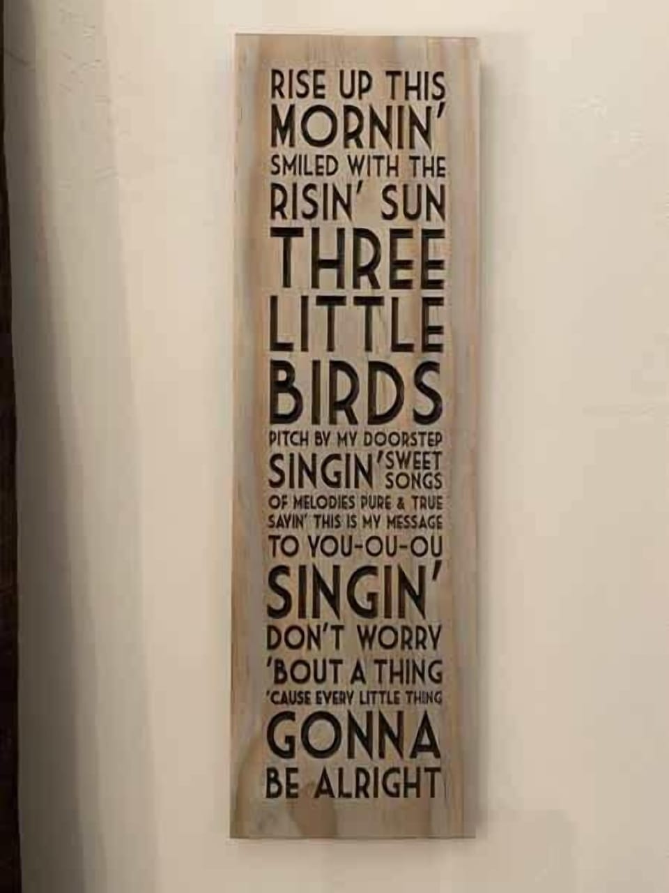 Name sake-Bob Marley song-Three Little Birds lyrics!