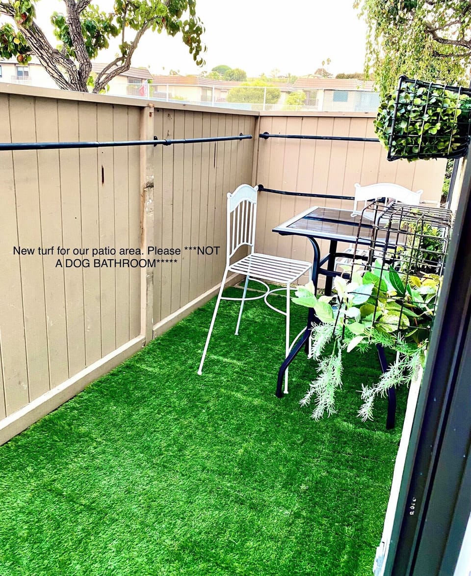 Back patio-we added a private grill!