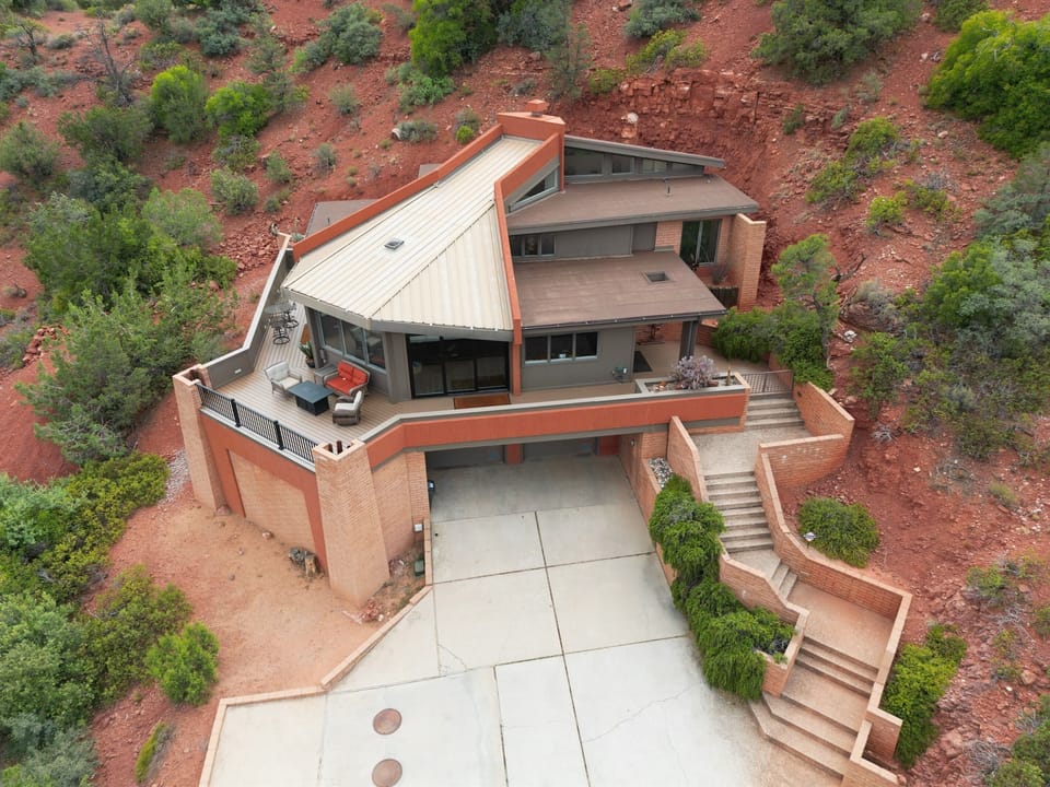 A bird’s-eye view of your private Sedona sanctuary.