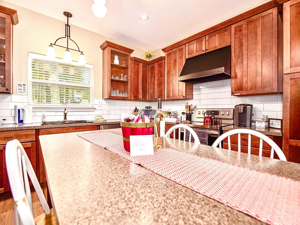 Our chef’s kitchen will make cooking a breeze