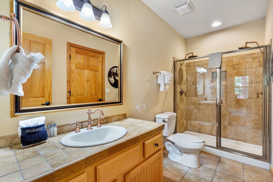 Guest Bathroom with Double Shower
