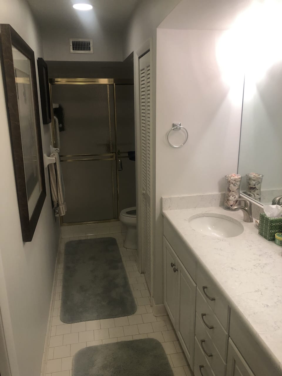 Master Bath with Large Shower and double vanity