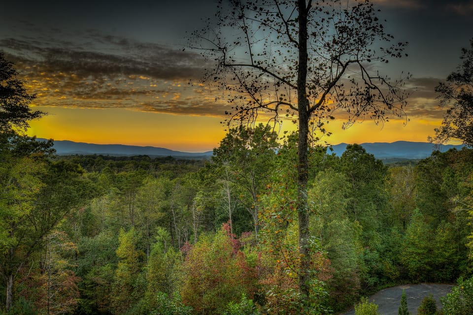 An incredible sunset from the porch!