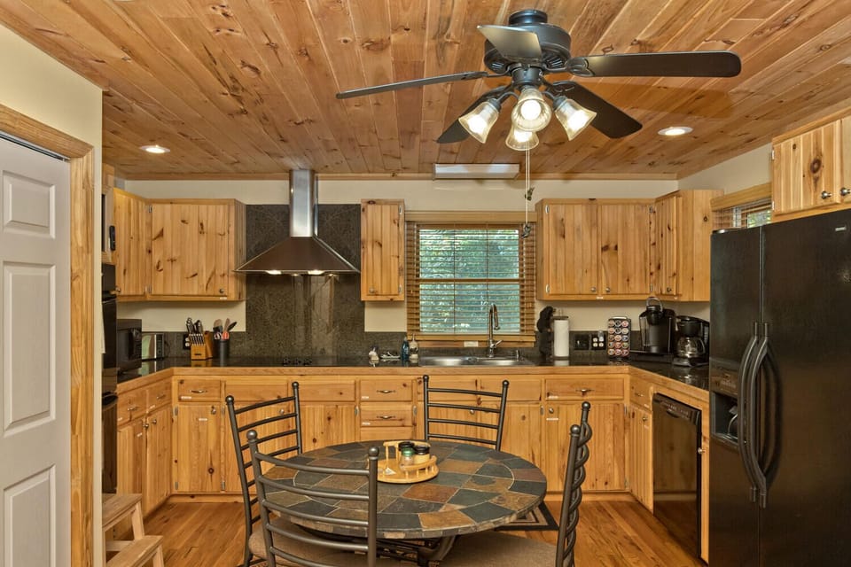 Two coffee makers - one regular drip and one K-cup are available to guests along with everything you need to prepare meals.