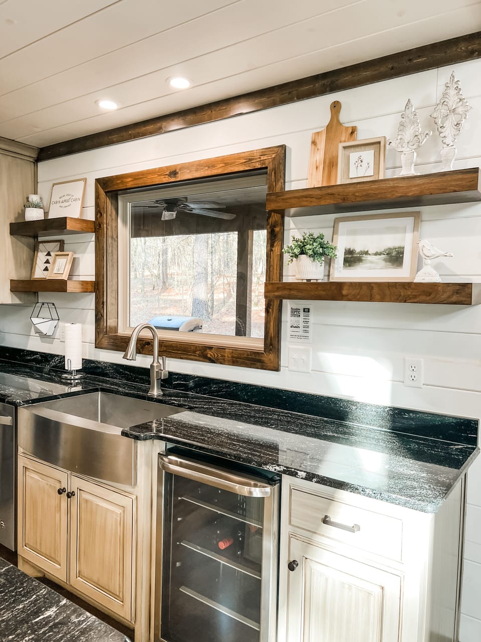 The wine fridge completes the kitchen!