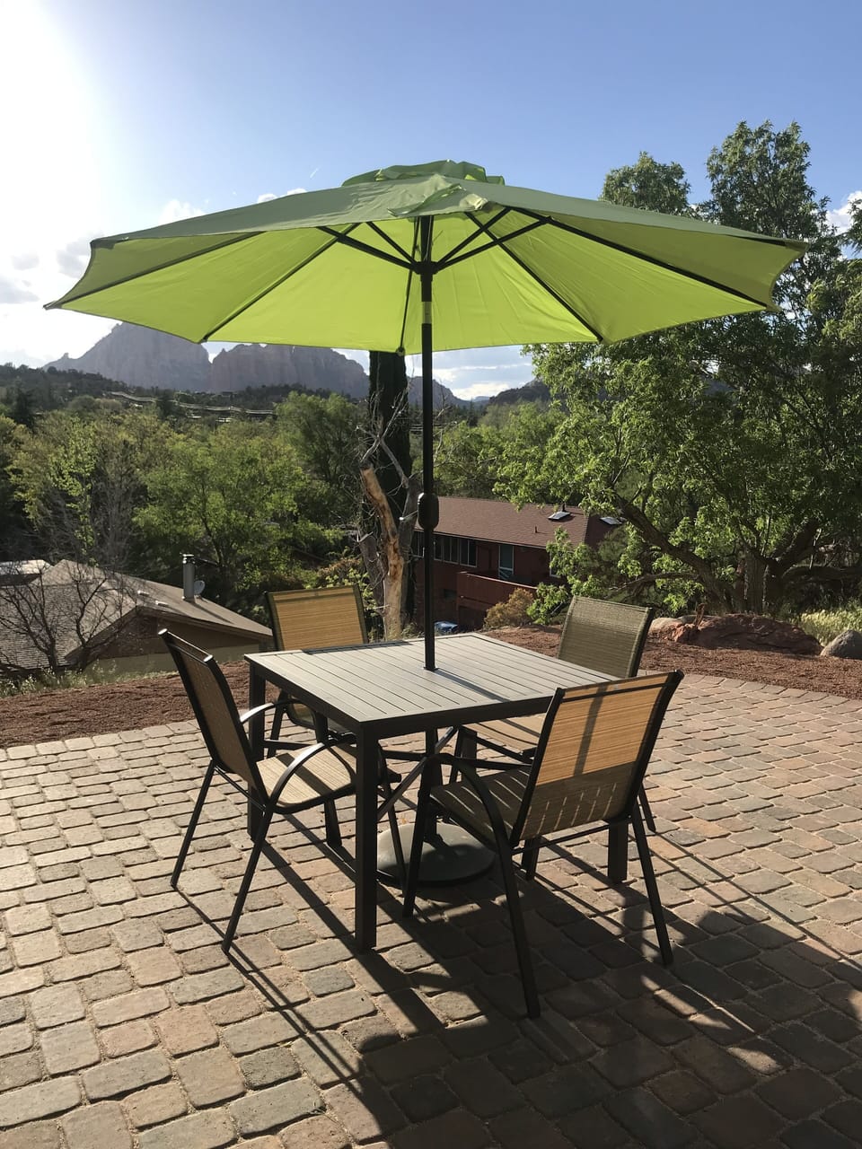 Outdoor dining area