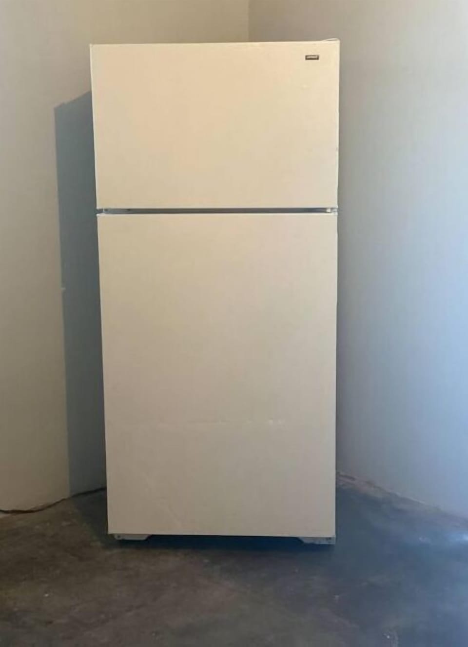 Full fridge in shared kitchen
