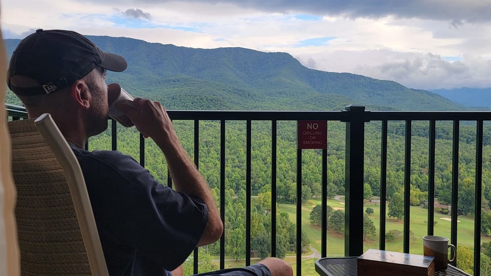 The mountains are calling.  This 1 picture is from a unit immediately below