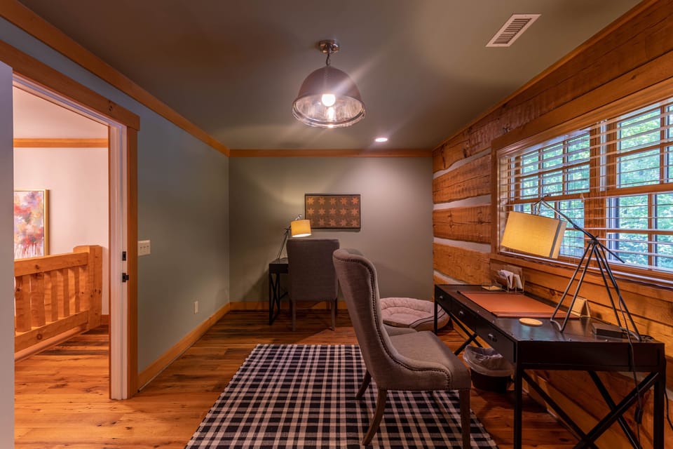 Upper level office.