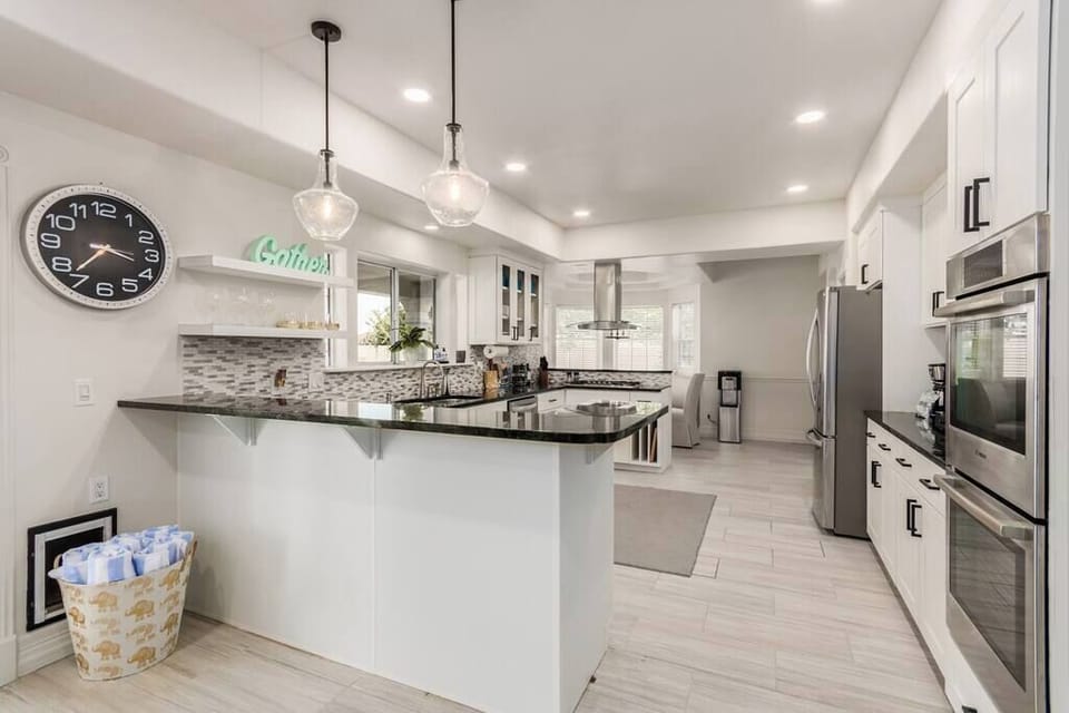 Fully stocked chefs kitchen with state of the art appliances